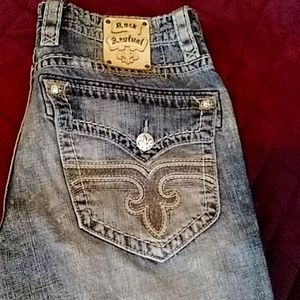 Rock Revival Jeans Sz 34 Straight Leg